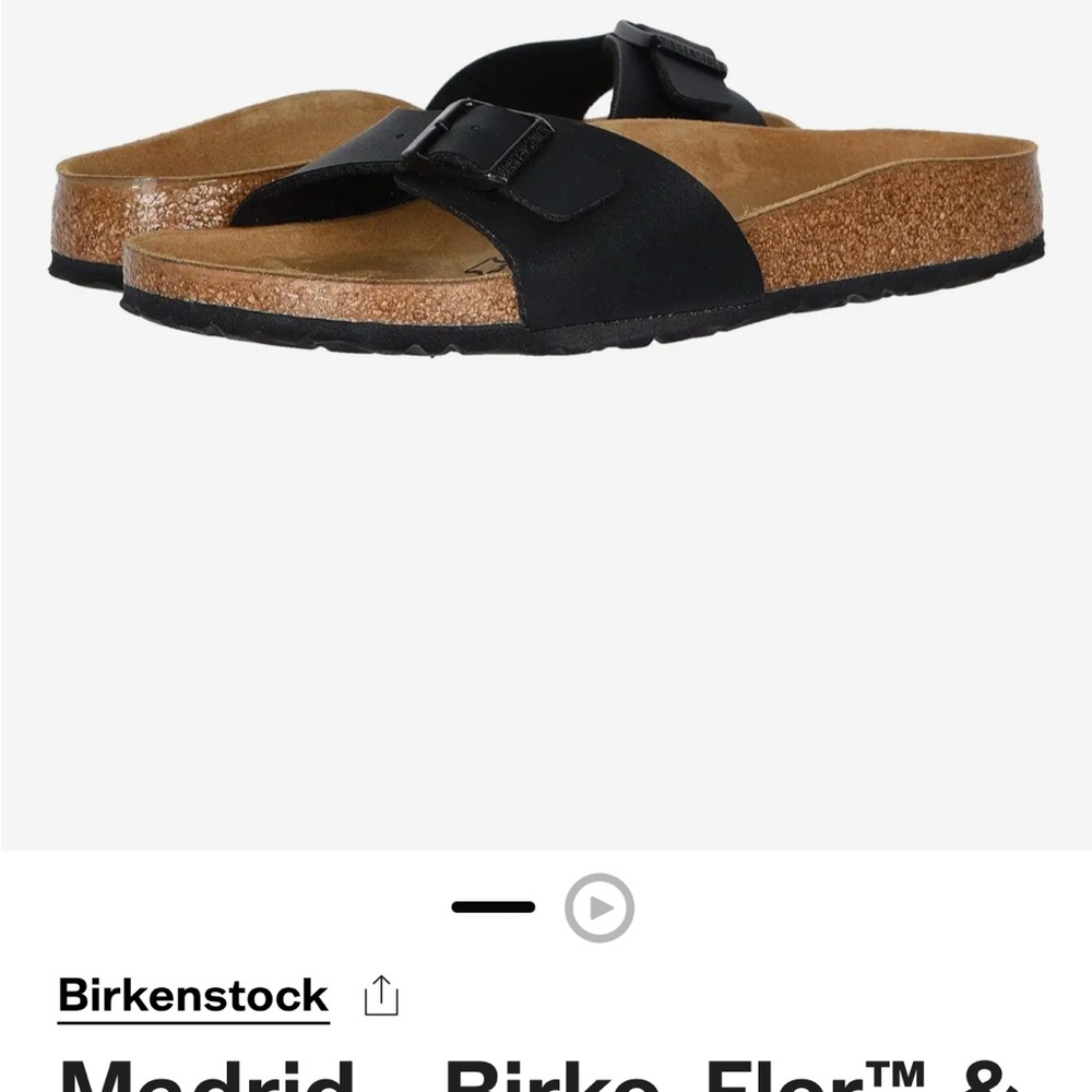 Birkenstock Madrid Black Sandals